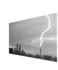 闪电通道成像系统-高速型(LCI-HS)所拍得的闪电图像...